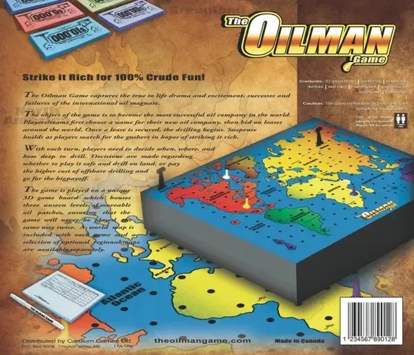 Oil-themed strategy board game